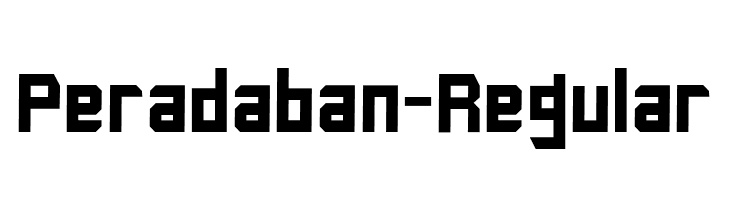 Peradaban-Regular  font caratteri gratis