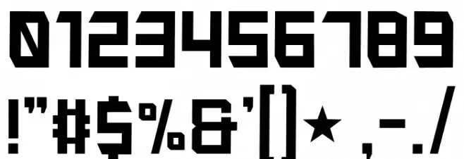 Peradaban-Regular Font OTHER CHARS