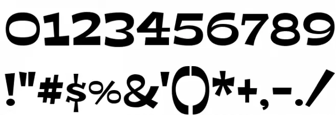 Peralta Font OTHER CHARS