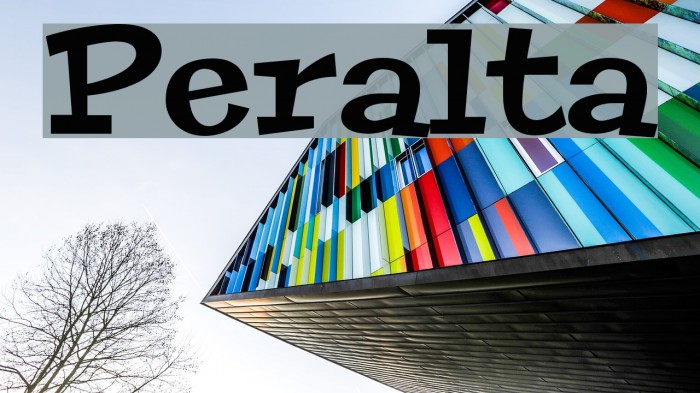 Peralta Font examples