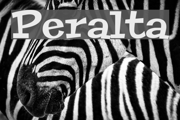 Peralta Font examples