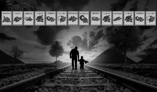 Perangko Wayang Font examples