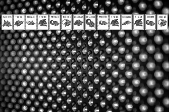 Perangko Wayang Font examples