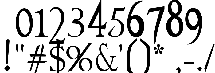 Percance Fatal フォント その他の文字