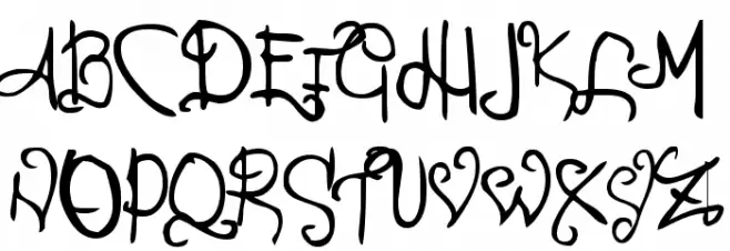 Percance Fatal Schriftart Groß