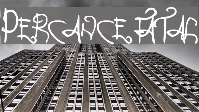 Percance Fatal フォント examples