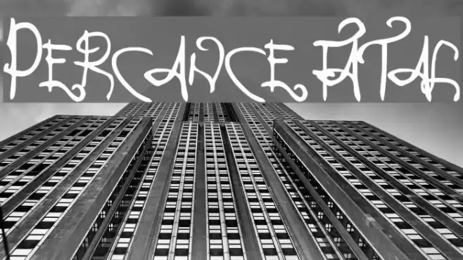 Percance Fatal フォント examples