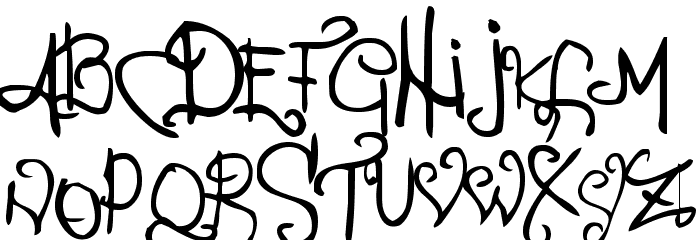 Percance Fatal フォント 小文字