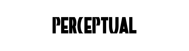 Perceptual  フリーフォントのダウンロード