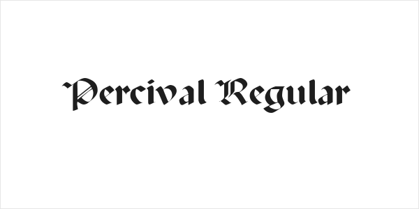 Percival Regular Logo