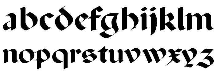 Percival Regular Font LOWERCASE