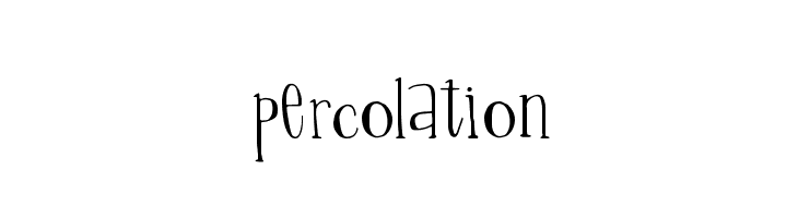 Percolation  免费字体下载