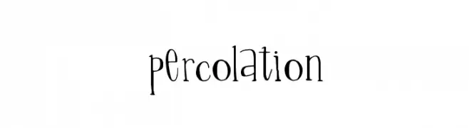 Percolation  フリーフォントのダウンロード