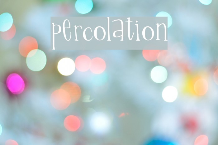 Percolation Font examples