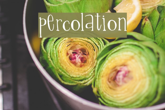 Percolation Font examples