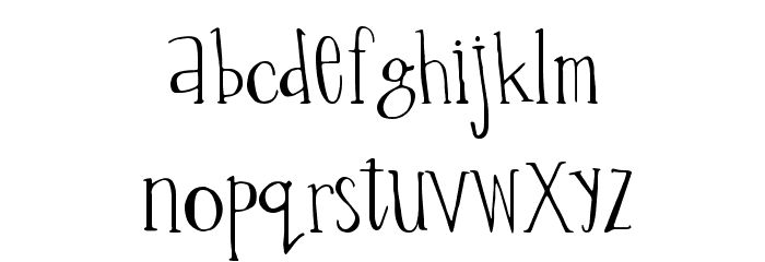 Percolation Font LOWERCASE