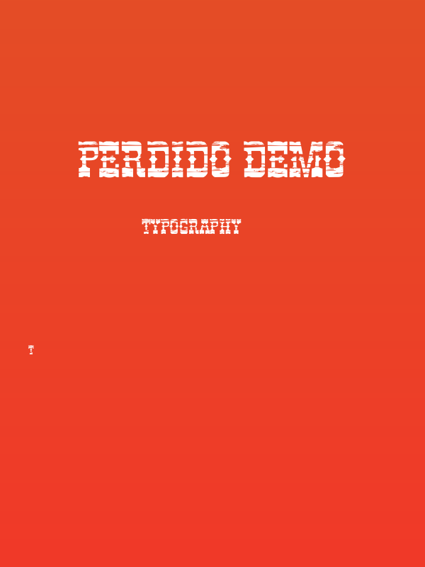 Perdido Demo Poster