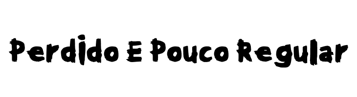 Perdido E Pouco Regular  font caratteri gratis