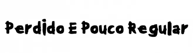 Perdido E Pouco Regular  Fuentes Gratis Descargar