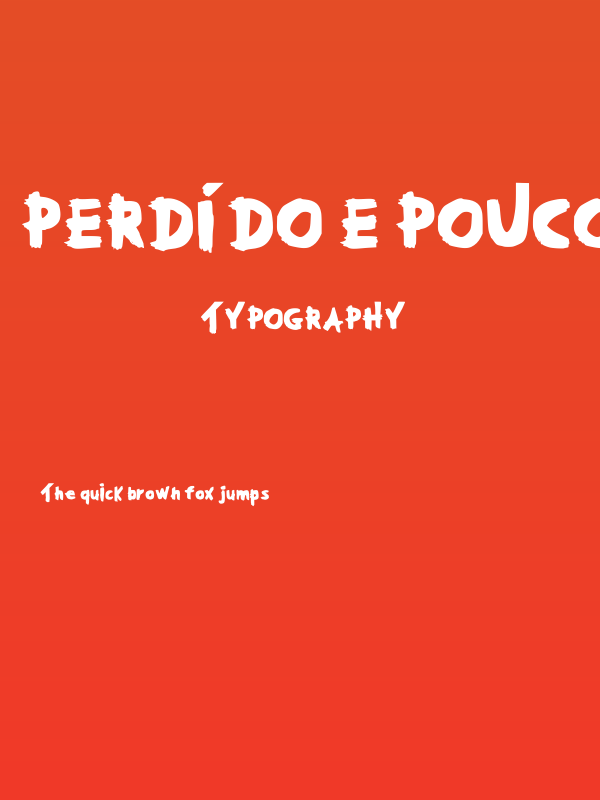 Perdido E Pouco Regular Poster