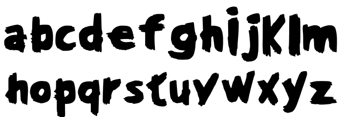 Perdido E Pouco Regular Font LOWERCASE
