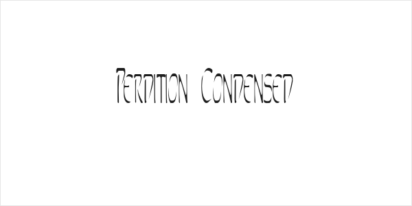 Perdition Condensed Logo