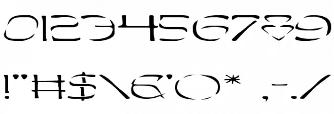Perdition Extended Font OTHER CHARS