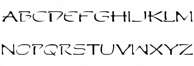 Perdition Extended Font Litere mari