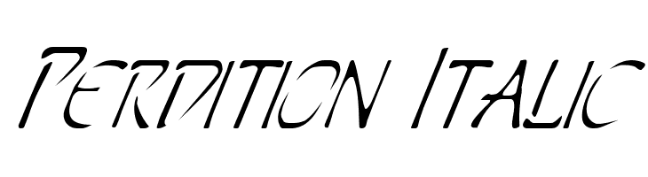 Perdition Italic  Fuentes Gratis Descargar