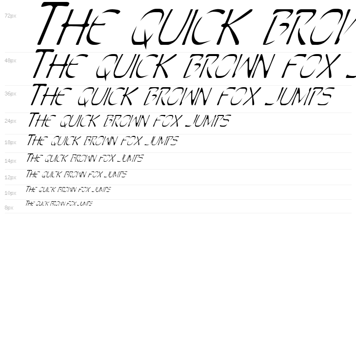 Perdition Italic Waterfall