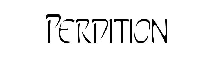 Perdition  Скачать бесплатные шрифты