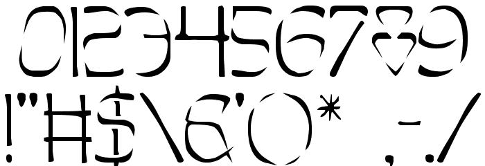 Perdition Font OTHER CHARS