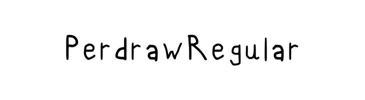 Perdraw Regular  免费字体下载