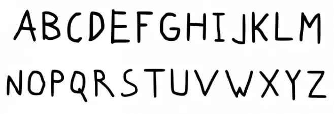 Perdraw Regular Schriftart Groß