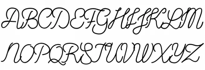 PerfeckSignatureRegular Schriftart Groß