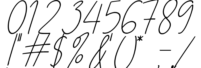 Perfect Beloved Font OTHER CHARS