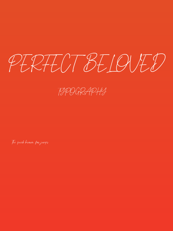 Perfect Beloved Poster