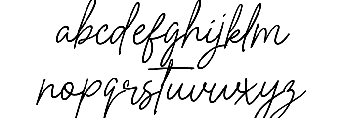 Perfect Beloved Font LOWERCASE