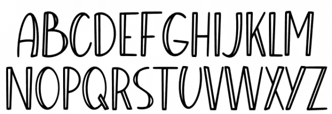 Perfect Christmas Schriftart Groß