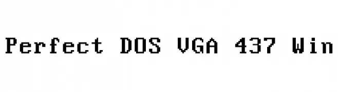 Perfect DOS VGA 437 Win  Frei Schriftart Herunterladen