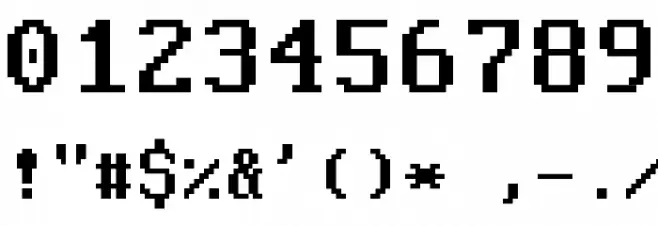 Perfect DOS VGA 437 Win Font OTHER CHARS