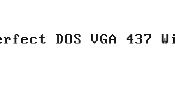 Perfect DOS VGA 437 Win Logo