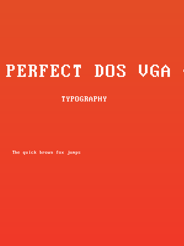 Perfect DOS VGA 437 Win Poster