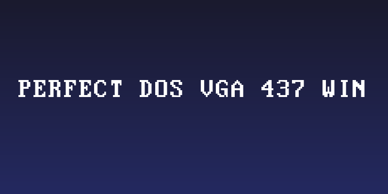 Perfect DOS VGA 437 Win Social Header