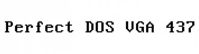 Perfect DOS VGA 437  baixar fontes gratis