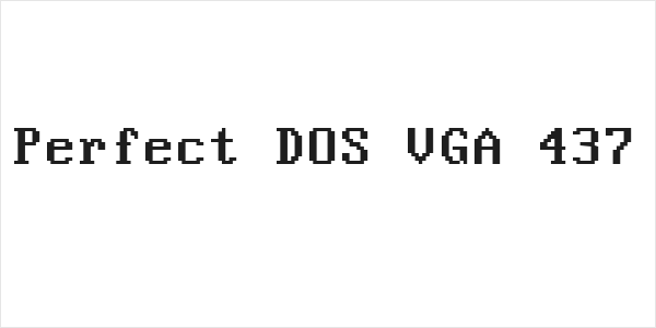 Perfect DOS VGA 437 Logo
