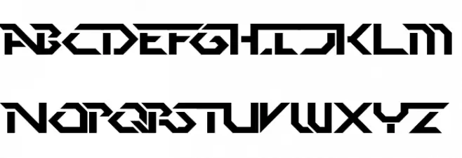 Perfect Dark [BRK] Schriftart Groß