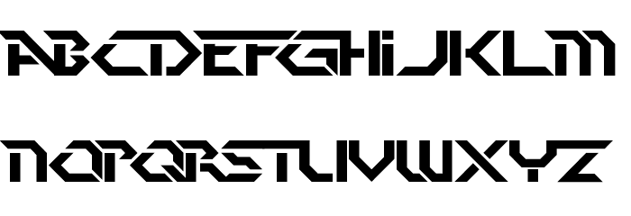 Perfect Dark [BRK] Schriftart Kleinbuchstaben