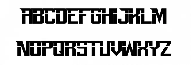 Perfect Dark Zero Schriftart Groß