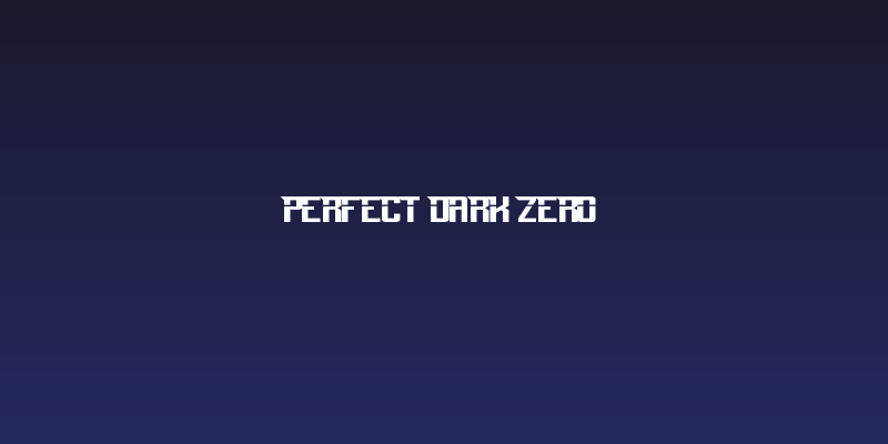 Perfect Dark Zero Social Header
